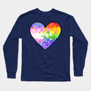 Trans/Rainbow Heart Long Sleeve T-Shirt